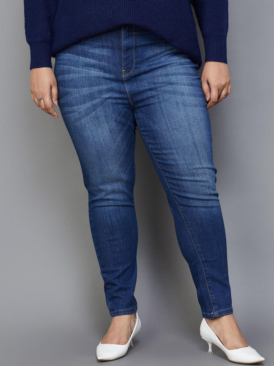 nexus by lifestyle women skinny fit slash knee light fade jeans