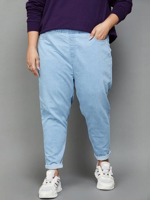nexus by lifestyle blue cotton mid rise jeans