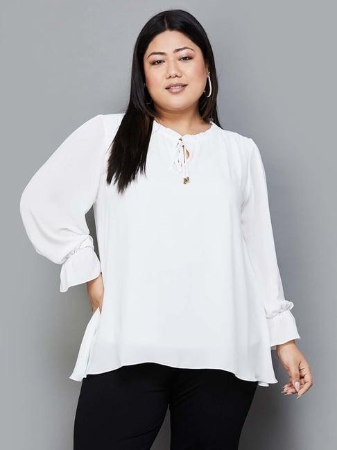 nexus by lifestyle off-white regular fit top