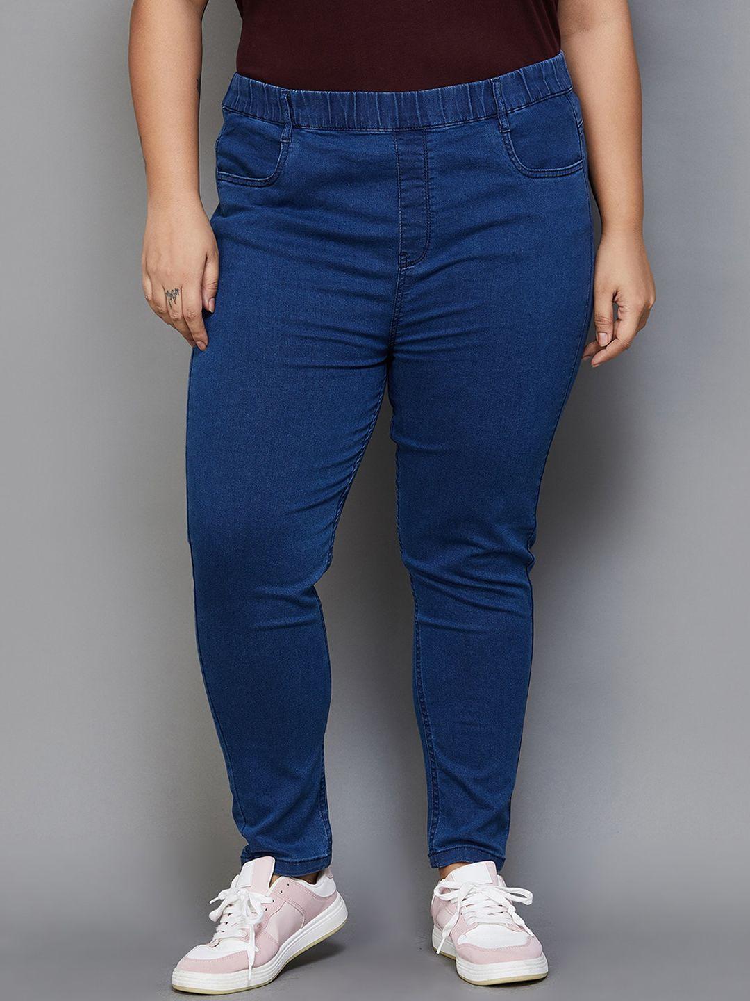 nexus by lifestyle women plus size mid-rise clean look jeans