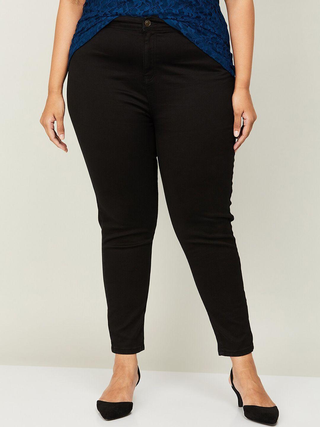 nexus plus size women cropped cotton jeans
