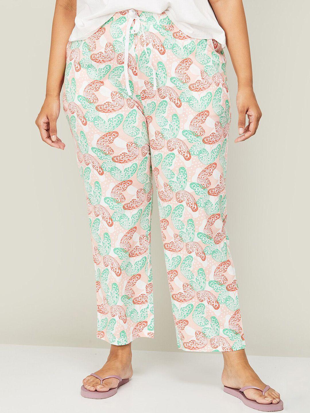 nexus women plus size printed cotton lounge pants