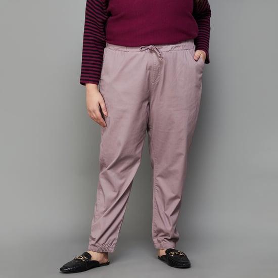 nexus women solid drawstring trousers