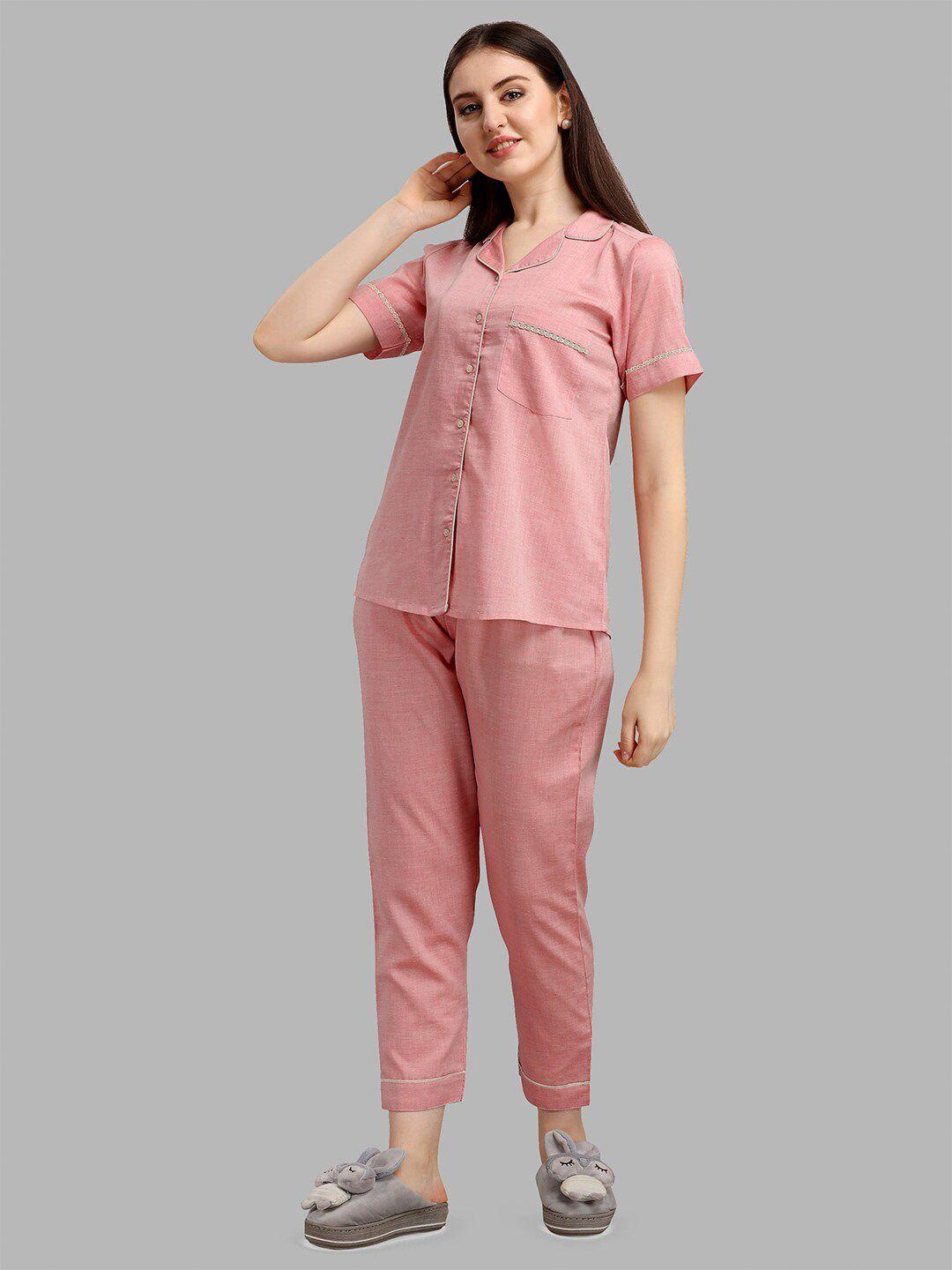 nh kapdewala women 2 pieces pure cotton night suit