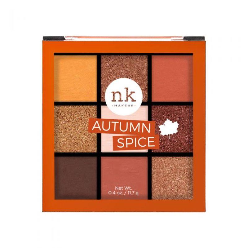 nicka k nine color eyeshadow palette - autumn spice