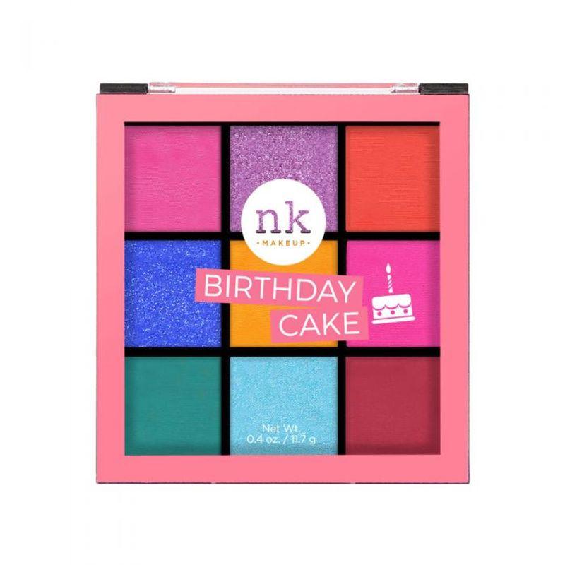 nicka k nine color eyeshadow palette - birthday cake