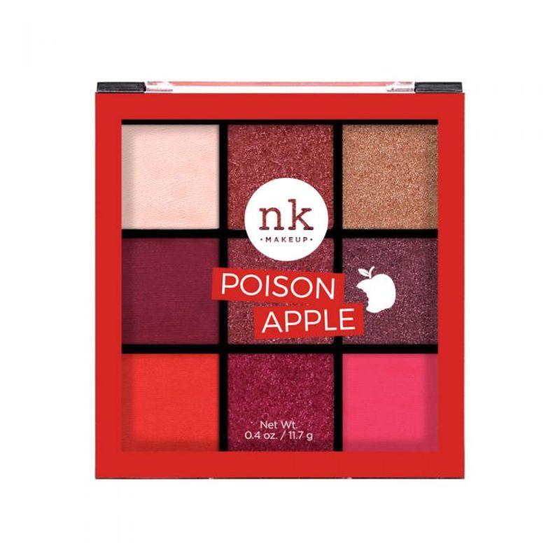 nicka k nine color eyeshadow palette - poison apple