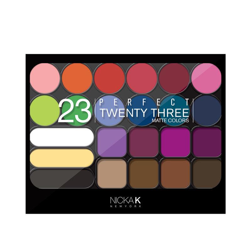 nicka k perfect twenty three matte colors palette - ap035