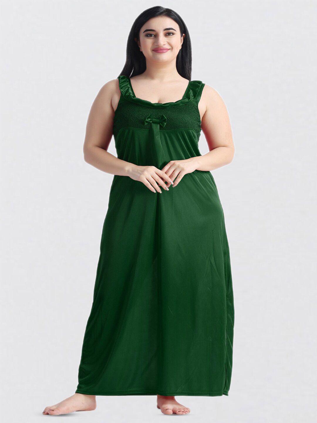 night keys green maxi nightdress