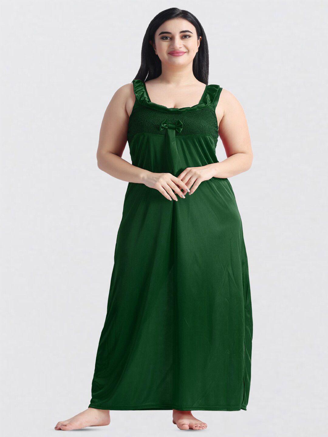 night keys green maxi nightdress