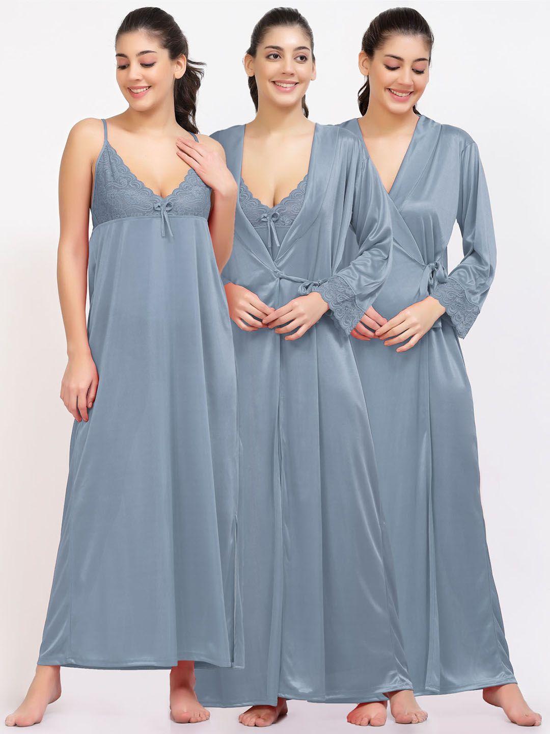 night keys grey maxi nightdress