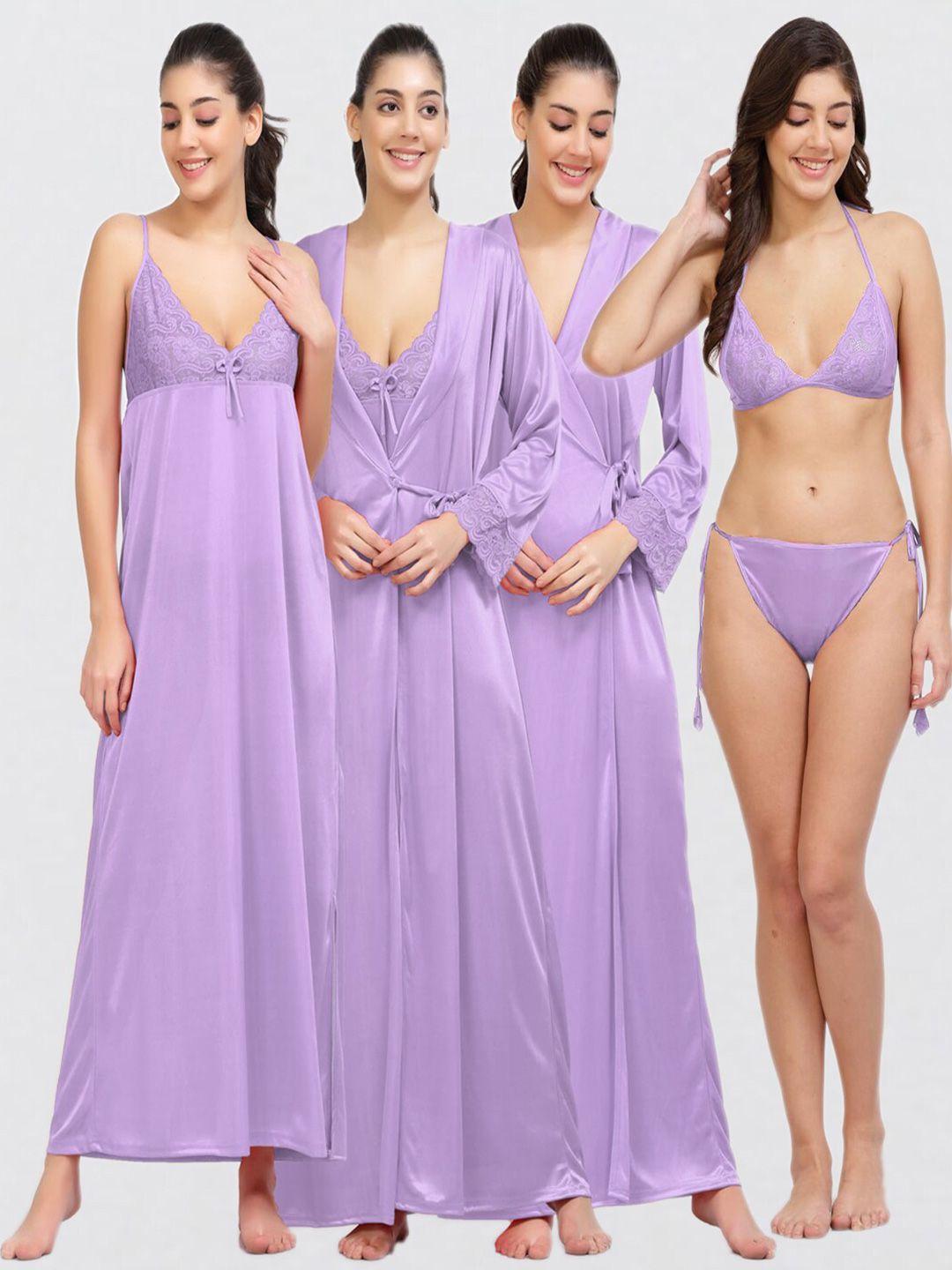 night keys lavender maxi nightdress