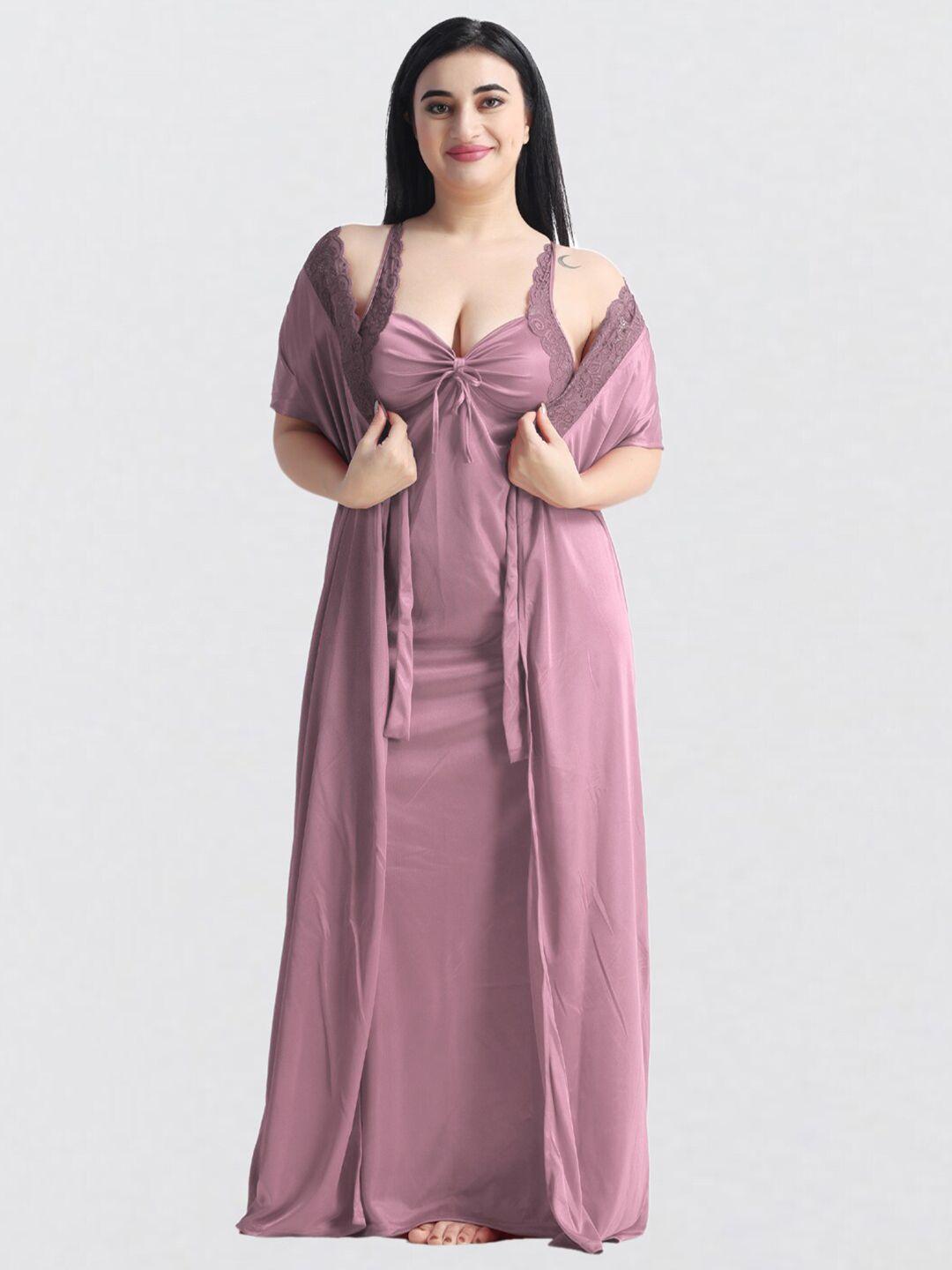 night keys mauve maxi nightdress