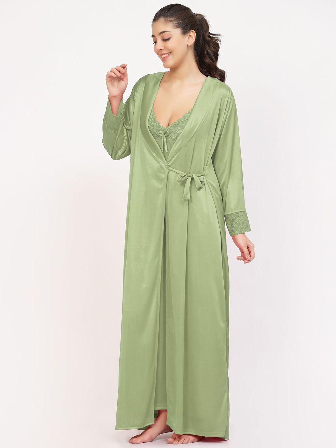 night keys pack of 4 satin maxi nightdress with robe