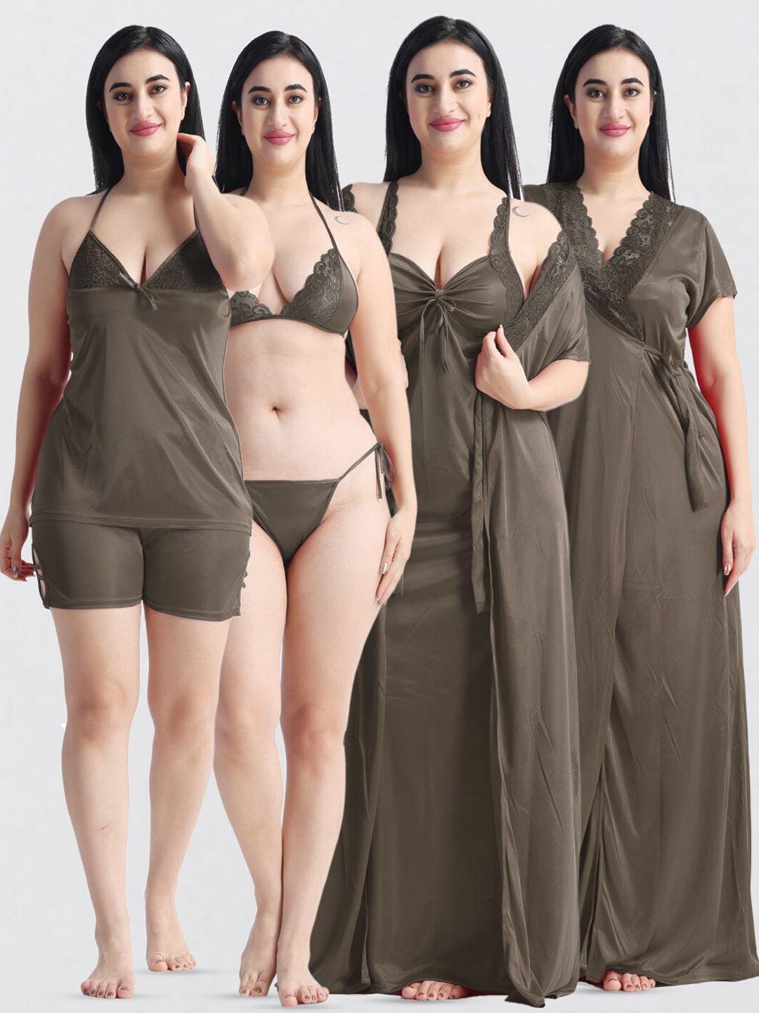 night keys pack of 6 maxi nightdress with robe