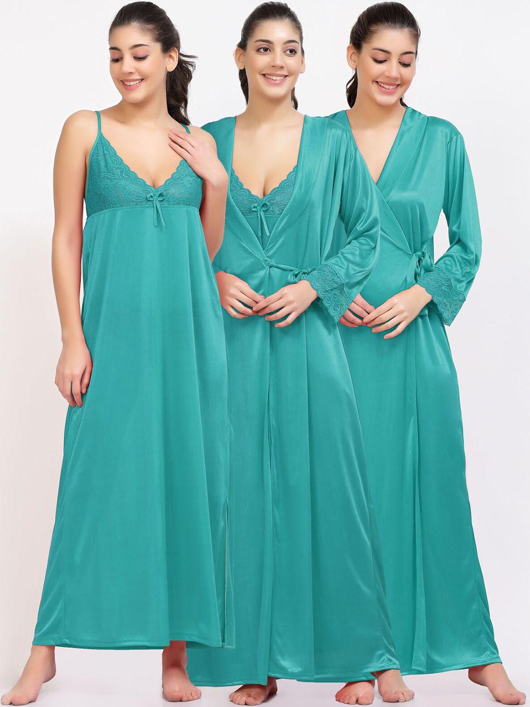 night keys sea green maxi nightdress