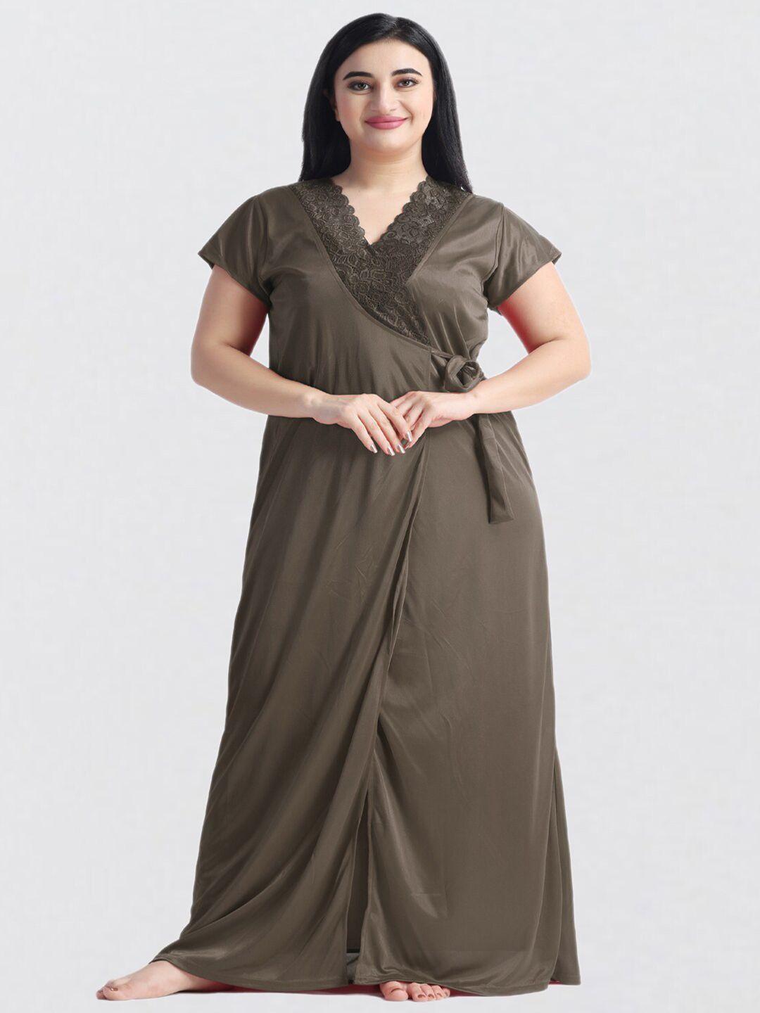 night keys tan maxi nightdress