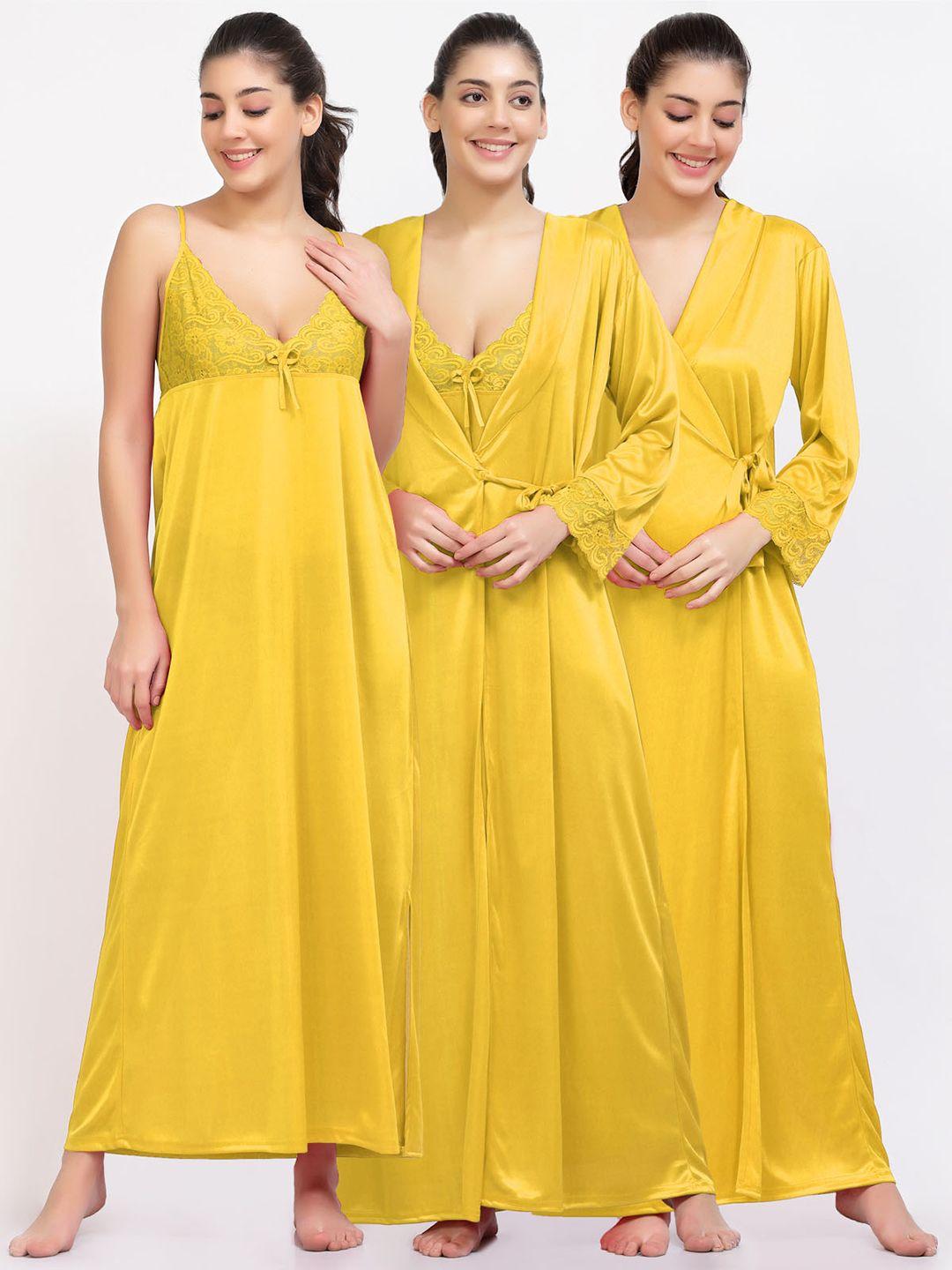 night keys yellow maxi nightdress