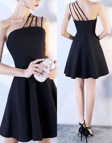 night out black skater dress