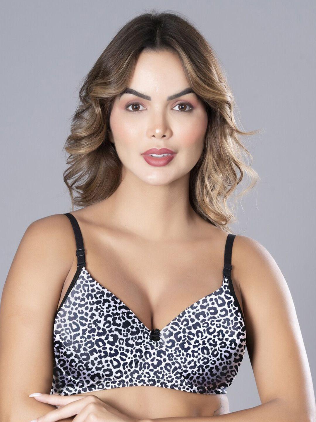 nighthope printed full coverage underwired lightly padded all day comfort everyday bra
