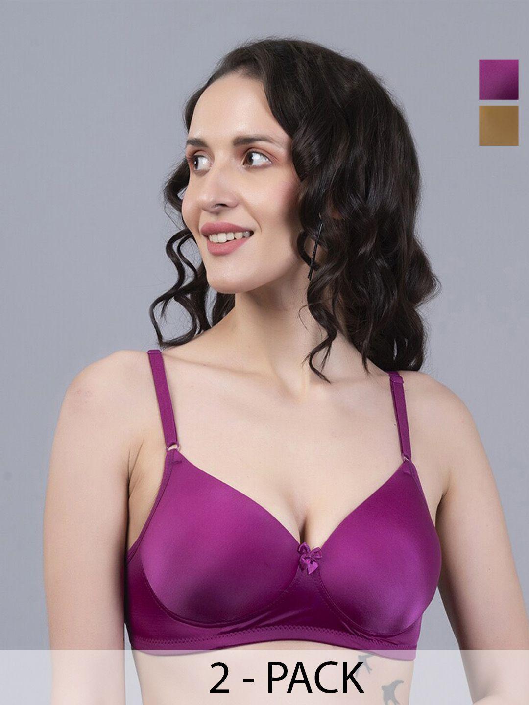 nighthope multicoloured bra full coverage underwired lightly padded