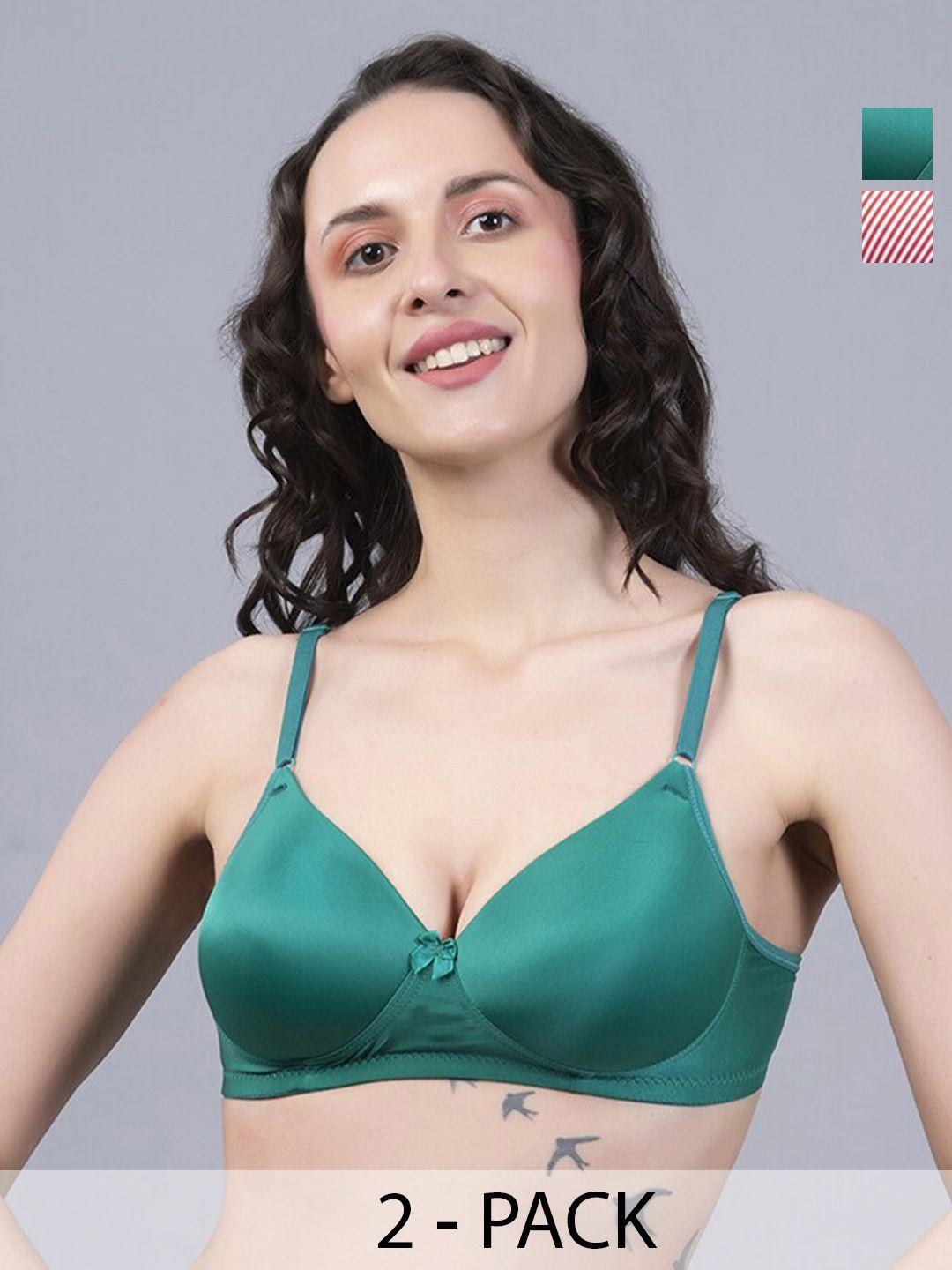 nighthope multicoloured bra full coverage underwired lightly padded