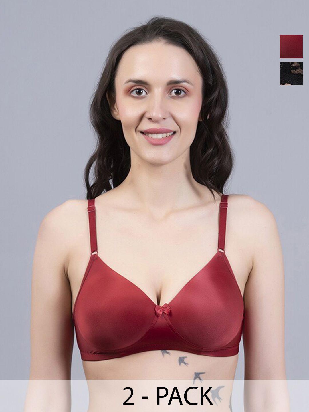 nighthope multicoloured bra full coverage underwired lightly padded