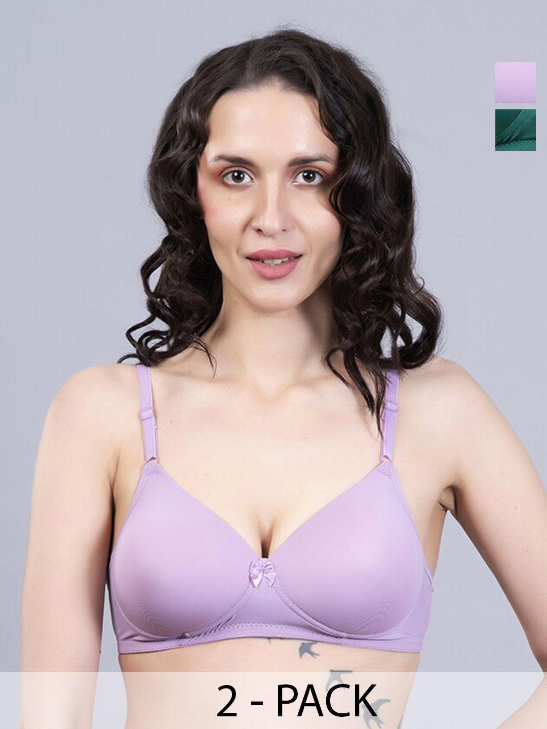 nighthope multicoloured bra full coverage underwired lightly padded