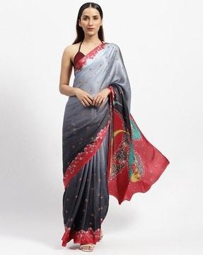 nights embrace printed saree