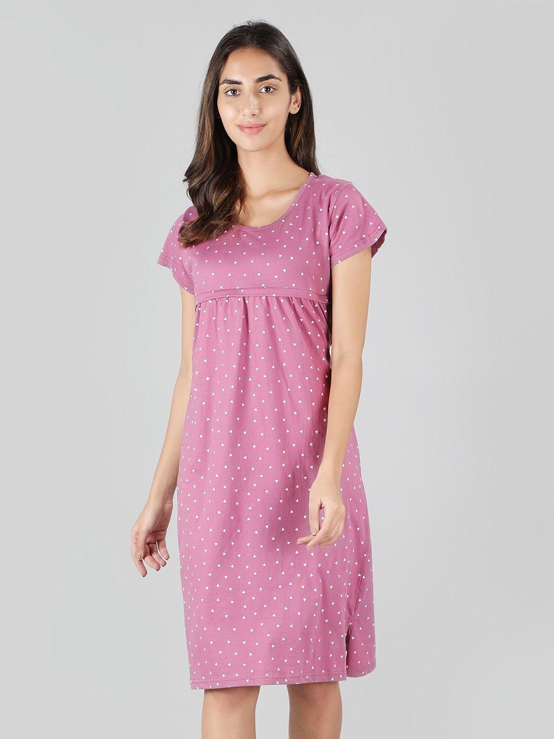 nightspree maternity a-line cotton dress