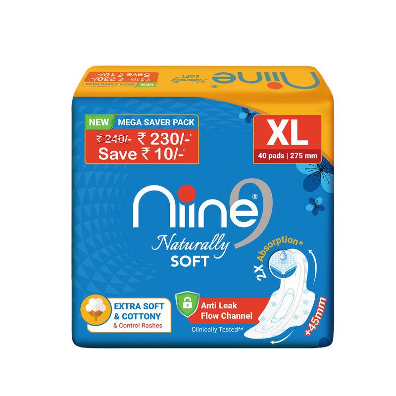 niine naturally soft sanitary napkins extra long (275mm)