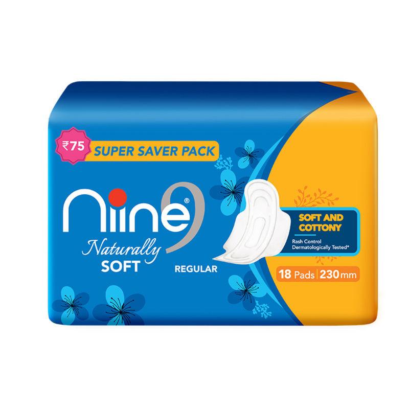 niine super saver pack naturally soft sanitary napkin regular - 230mm