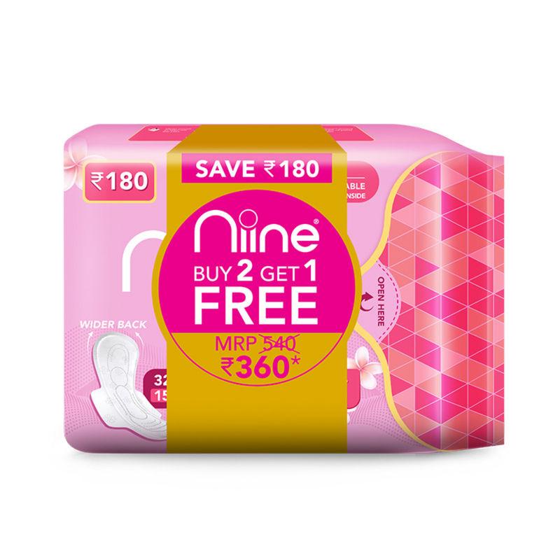 niine naturally soft sanitary napkin ultra thin xl+ - 320mm buy 2 get 1 free