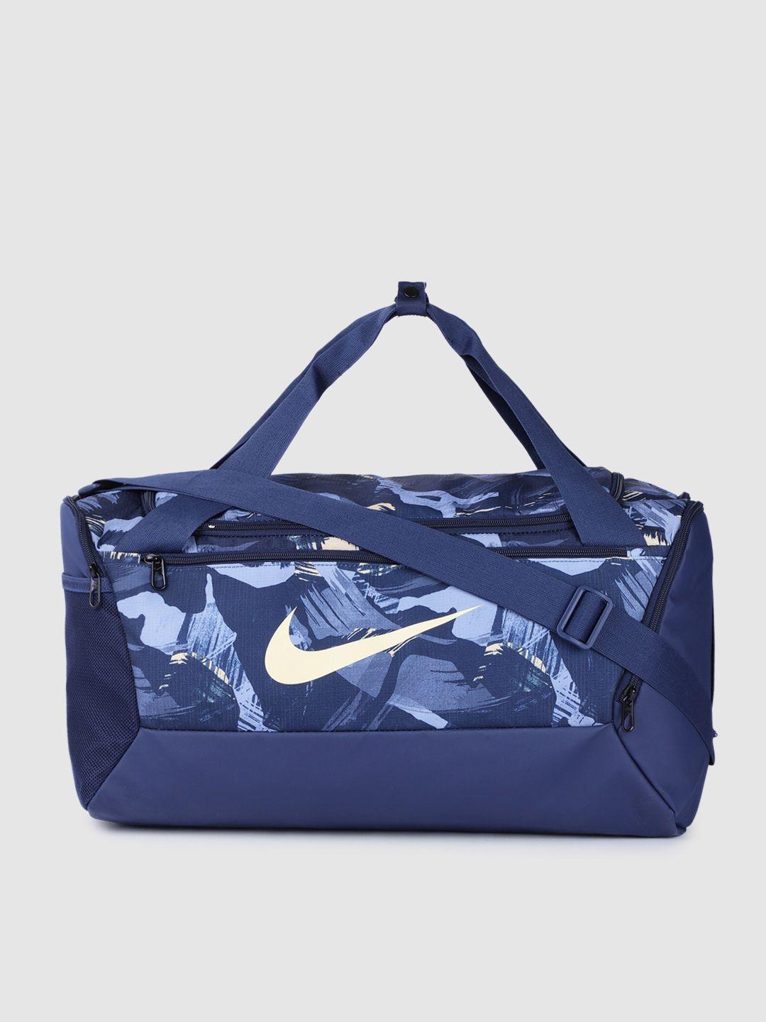 nike abstract printed duffel bag
