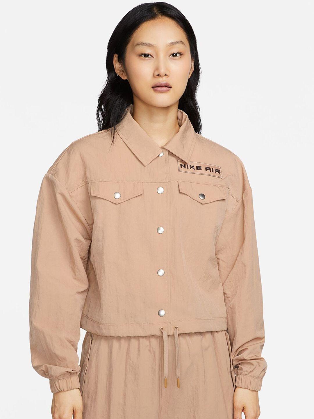 nike air women brand logo printed tailored jacket