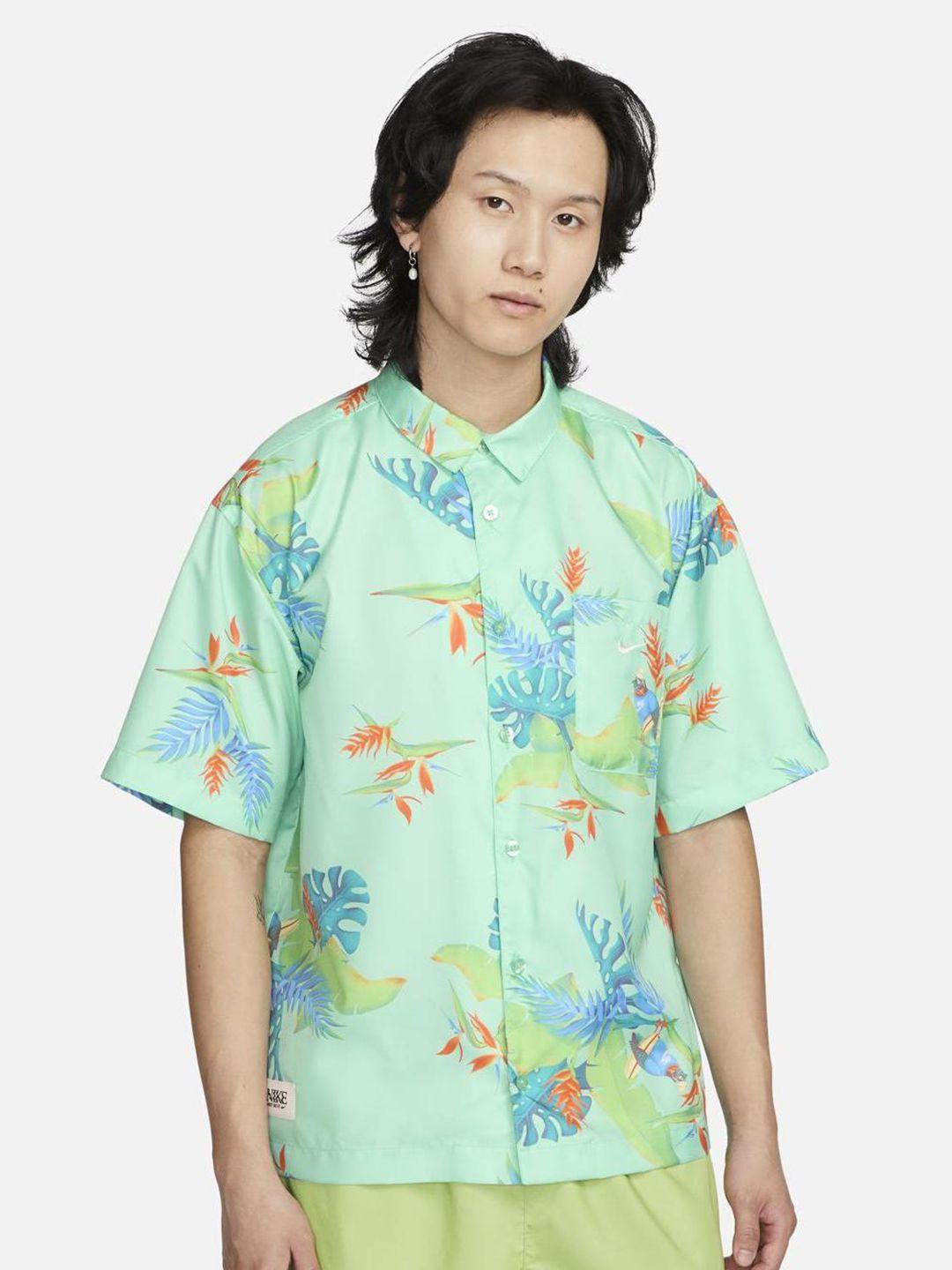 nike as m nk df ss tropical printed shirt