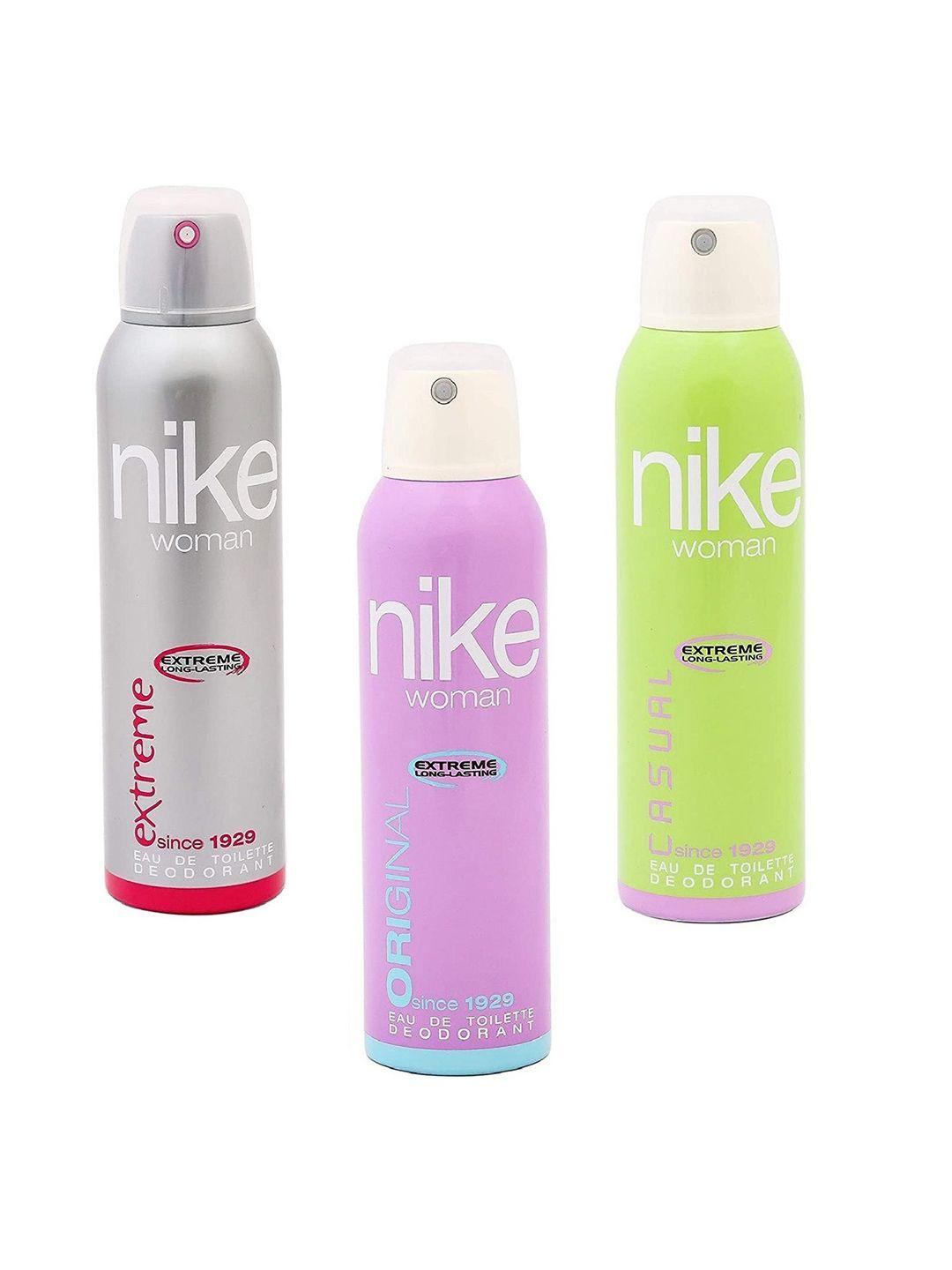 nike pack of 3 woman extreme/original/casual deodorant - 200 ml each