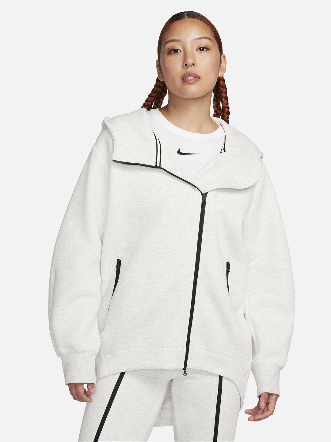 nike sportswear tech fleece oversized full-zip hooded sweatshirt