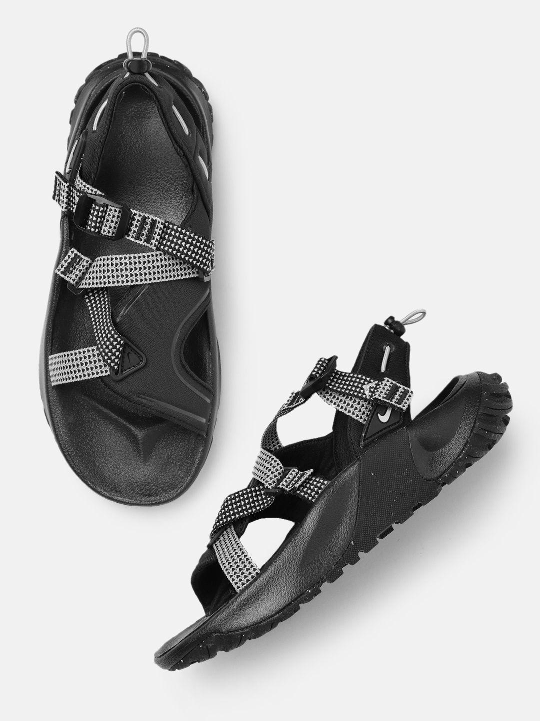 nike women grey & black oneonta sports sandals