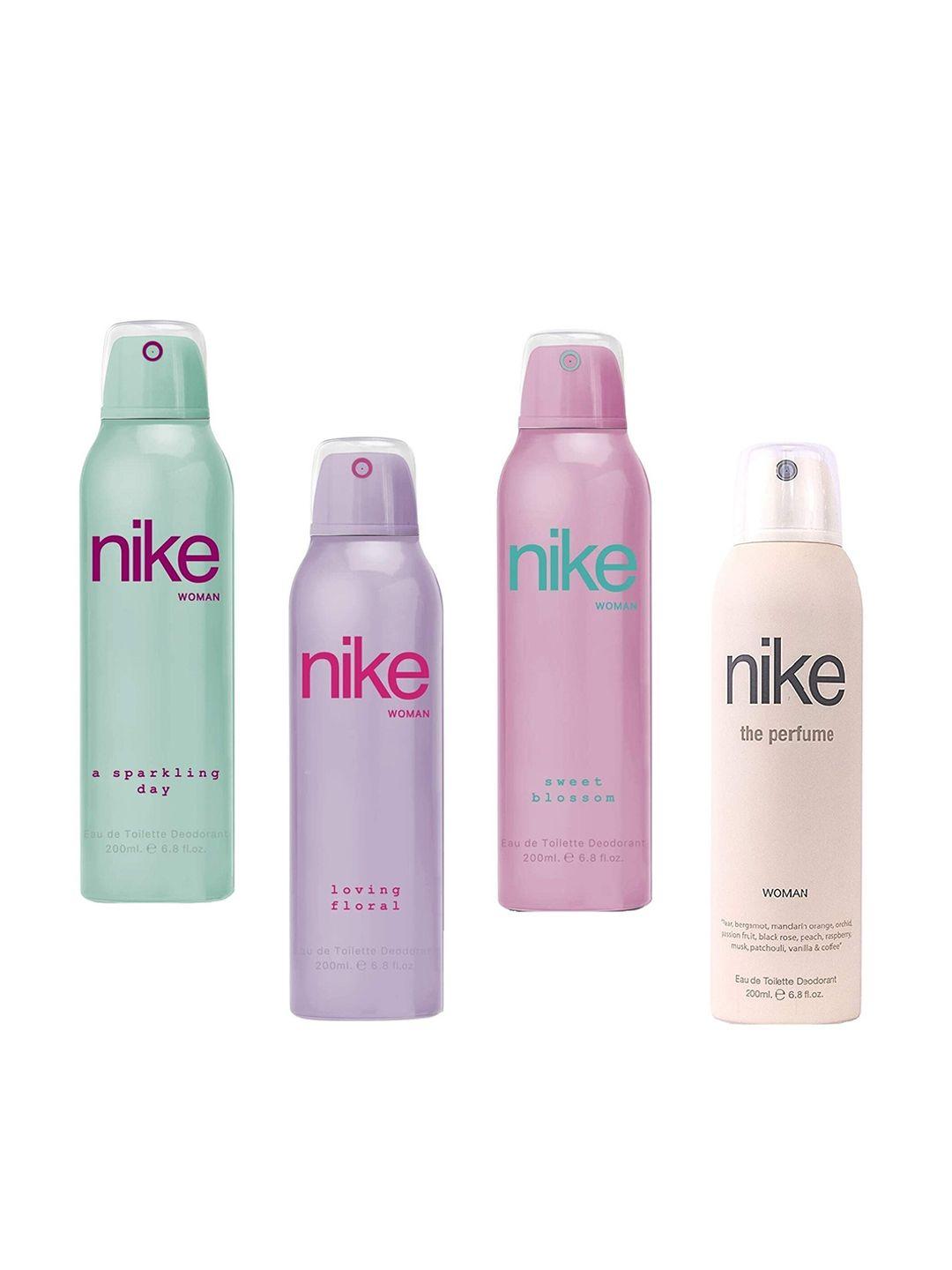 nike women pack of 4 deodorants - 200 ml each