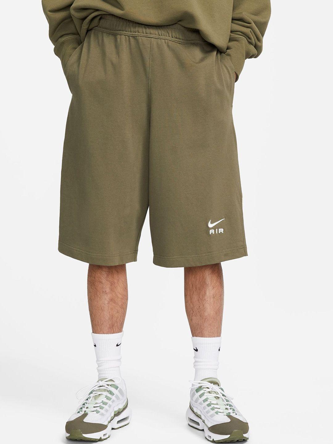 nike air men oversized fleece loose fit sports shorts