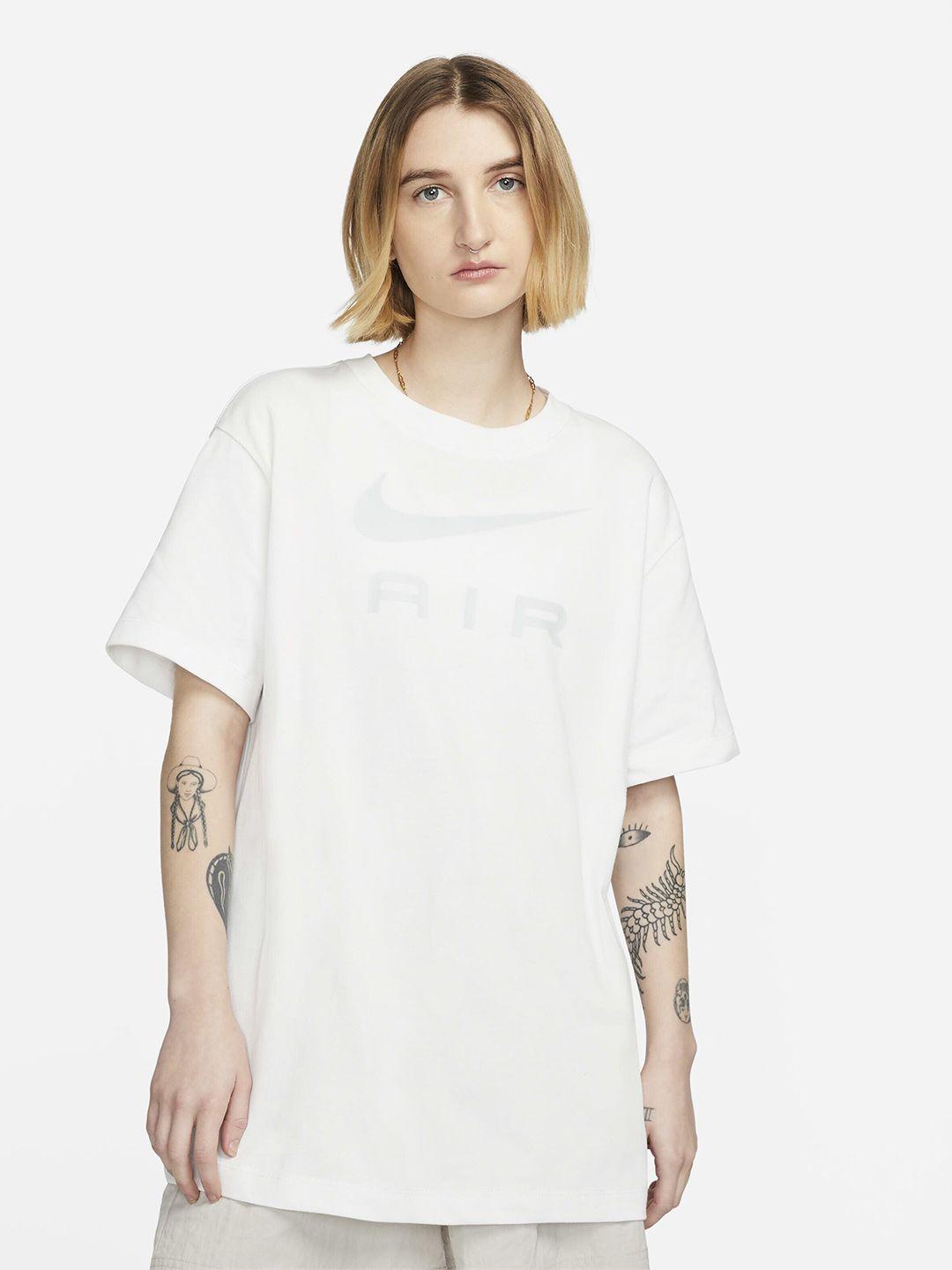 nike air women brand logo printed loose-fit tshirt