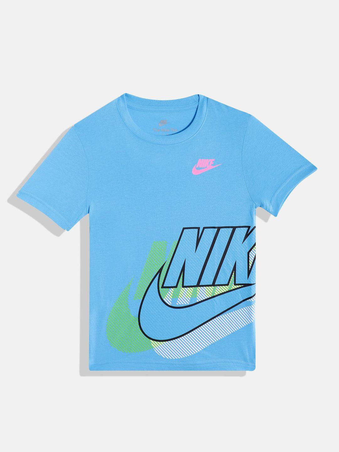 nike boys brand logo printed t-shirt