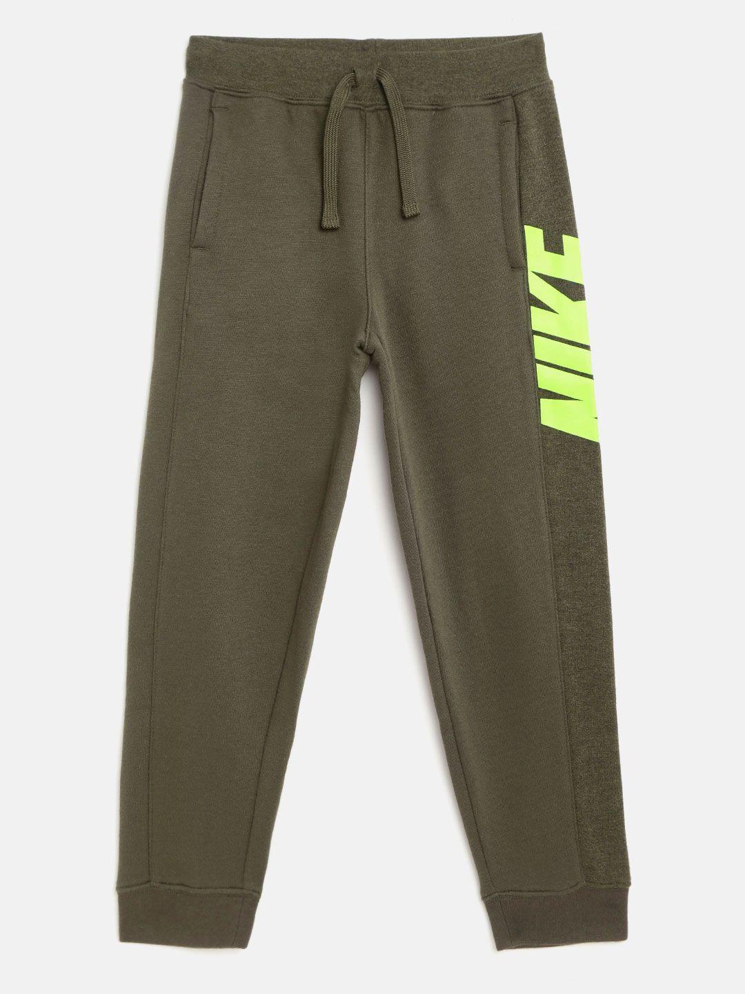 nike boys olive green rtl hbr outdoor joggers