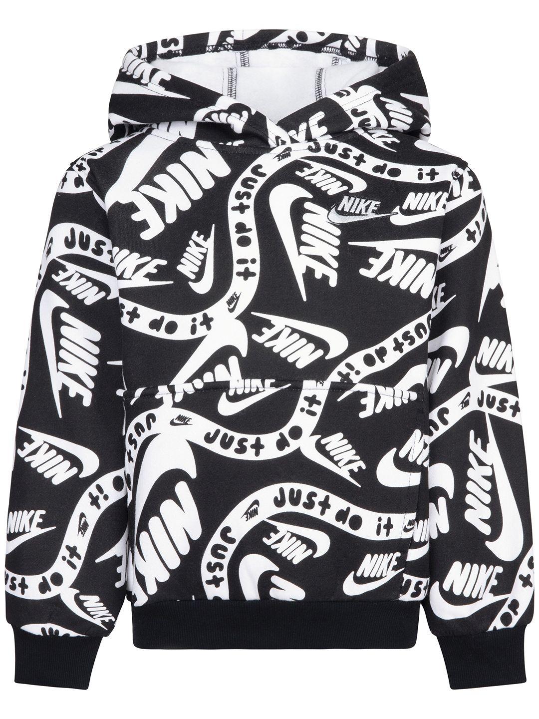 nike boys printed hooded pullover sweatshirt