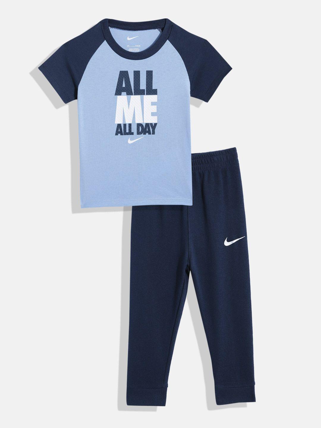 nike boys printed t-shirt with trousers
