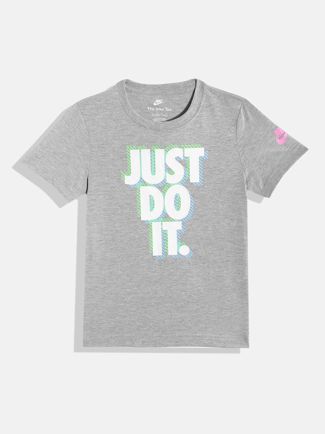 nike boys typography printed t-shirt