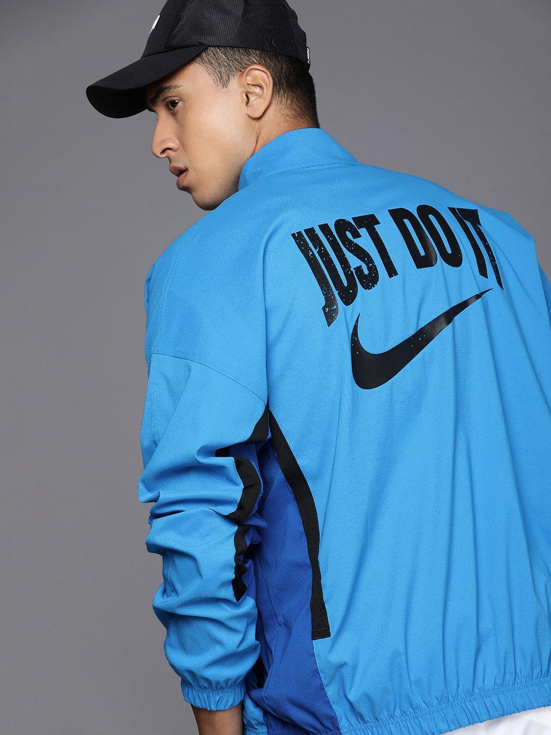 nike brand logo printed as m nk dna woven ssnl oversized fit basketball sporty jacket