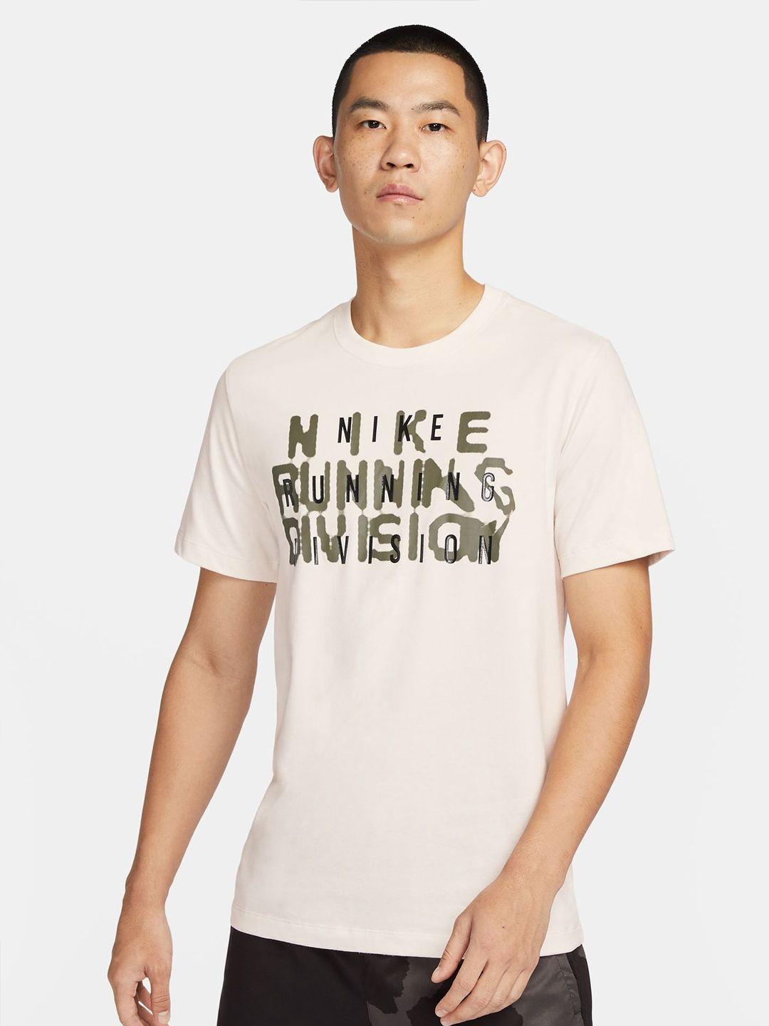 nike dri-fit running division typography printed dry-fit running t-shirt