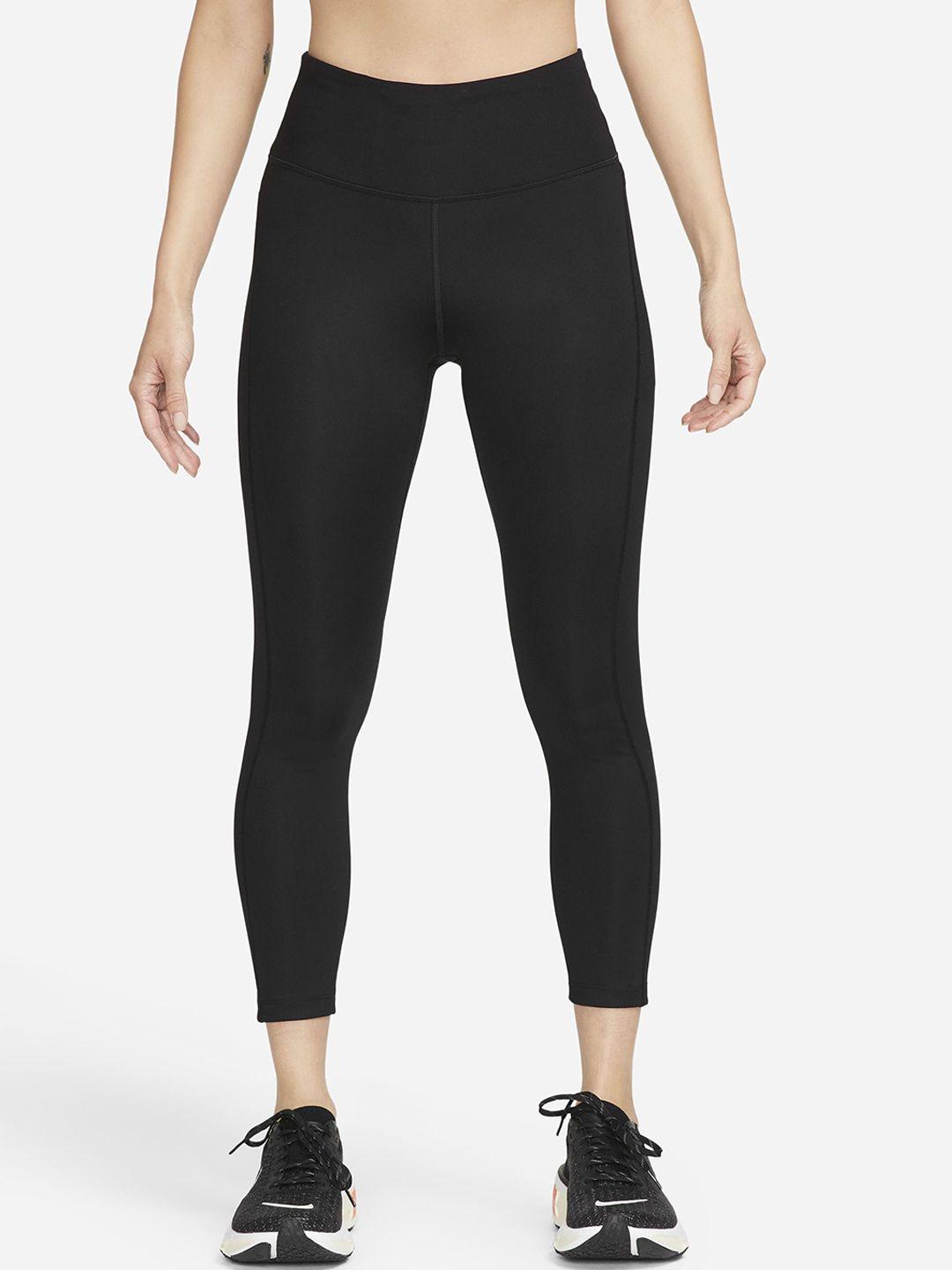 nike fast women mid-rise 7/8 running sweat-wicking cropped tights with pockets